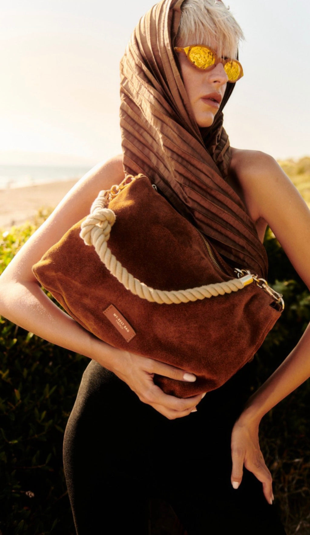 REFLEX | Semišová shoulder bag